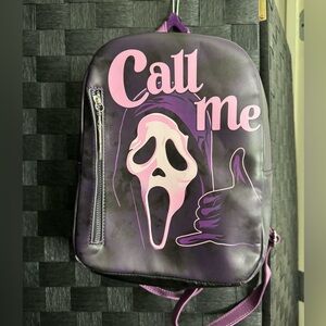 Purple and Pink Graphic Backpack